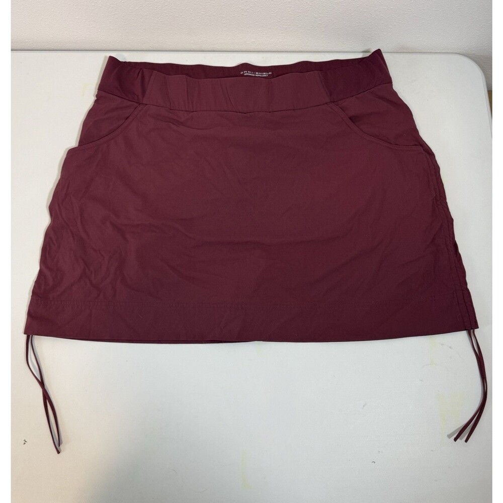 Columbia Omni-Shield Women’s Plus 1X Pull-On Athletic Skort Burgundy Short